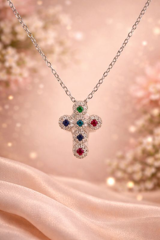 CRUZ BOTONADA BICOLOR