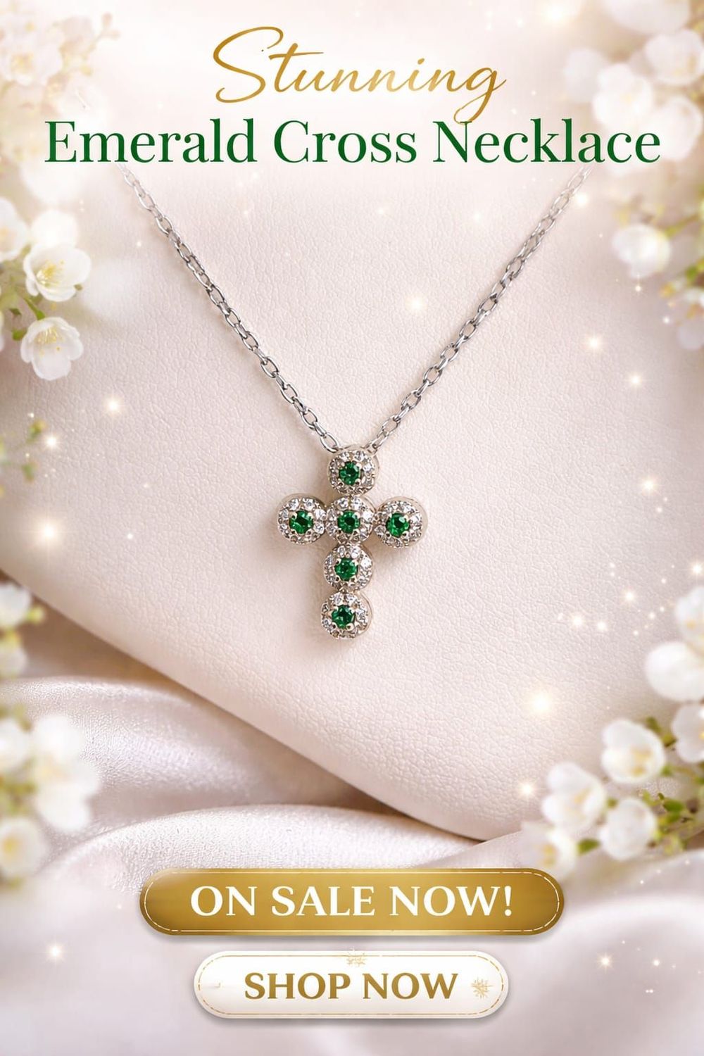 CRUZ BOTONADA ESMERALDA