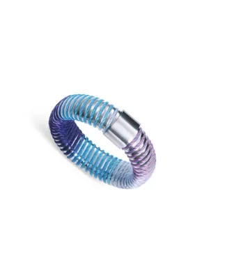 Anillo de acero tubogas con cordón enroscado, colección Laura Escanes Anillo de acero tubogas con cordón enroscado, colección Laura Escanes