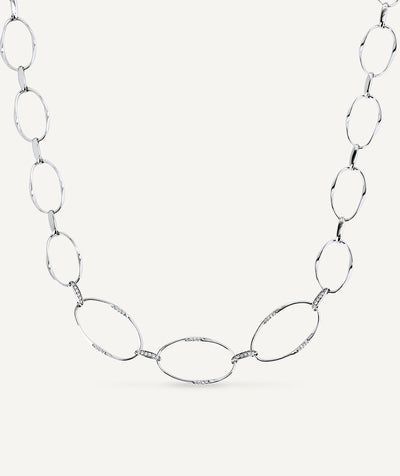 Collar eslabones Flow con circonitas