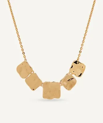 Collar cadena fina cuadrados Reflexes