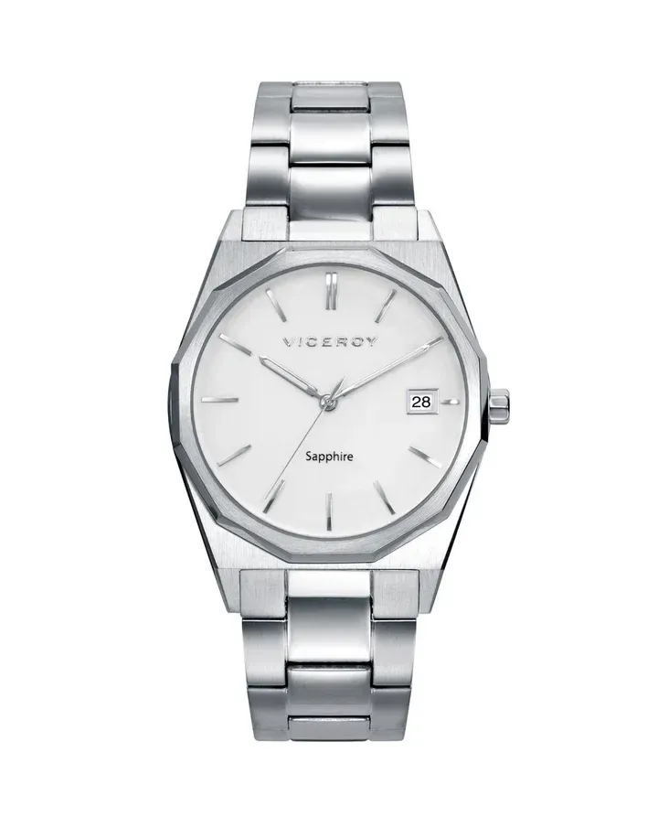 Reloj de Hombre Dress extraplano de acero con cristal zafiro Reloj de Hombre Dress extraplano de acero con cristal zafiro