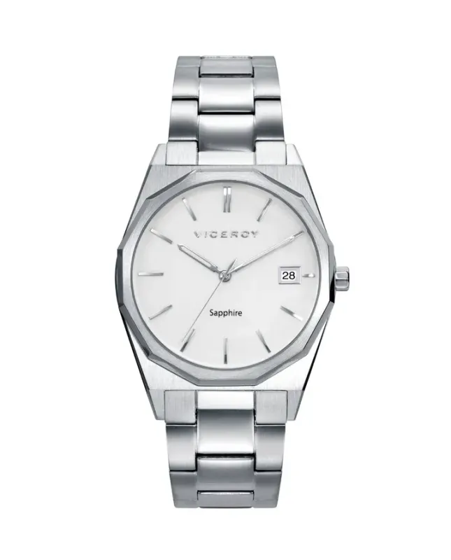 Reloj de Hombre Dress extraplano de acero con cristal zafiro