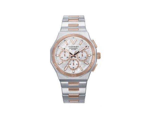 Reloj Viceroy Crono Acero Ip Rosa y Negro Reloj Viceroy Crono Acero Ip Rosa y Negro