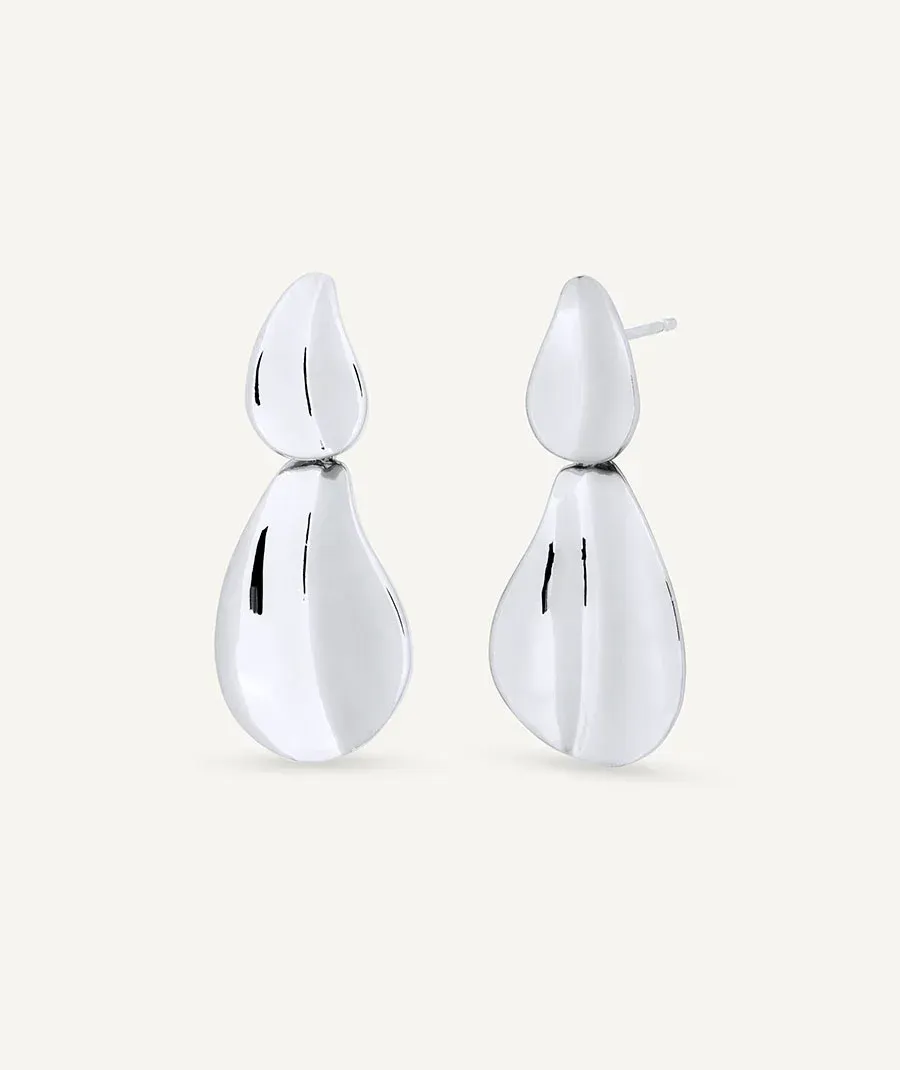Pendientes semilargos Plisé Pendientes semilargos Plisé