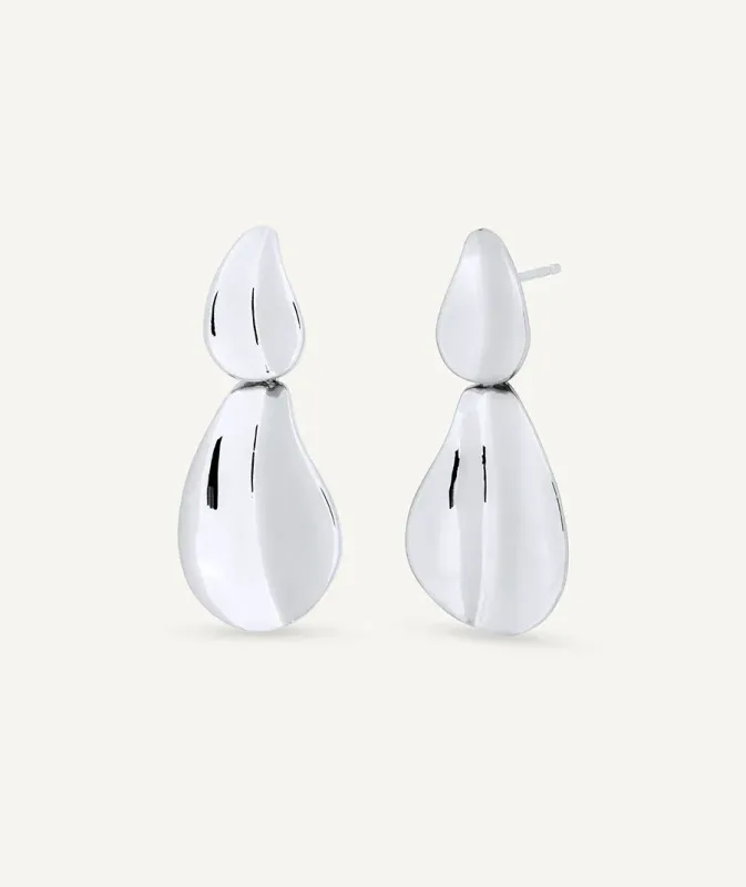 Pendientes semilargos Plisé