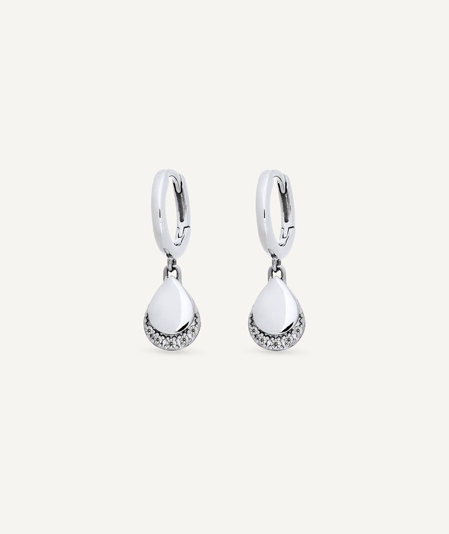 Pendientes de aro Lina con circonitas Pendientes de aro Lina con circonitas