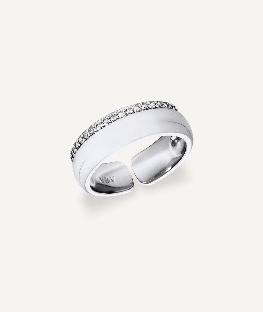 Anillo fino Coctel con circonitas Anillo fino Coctel con circonitas