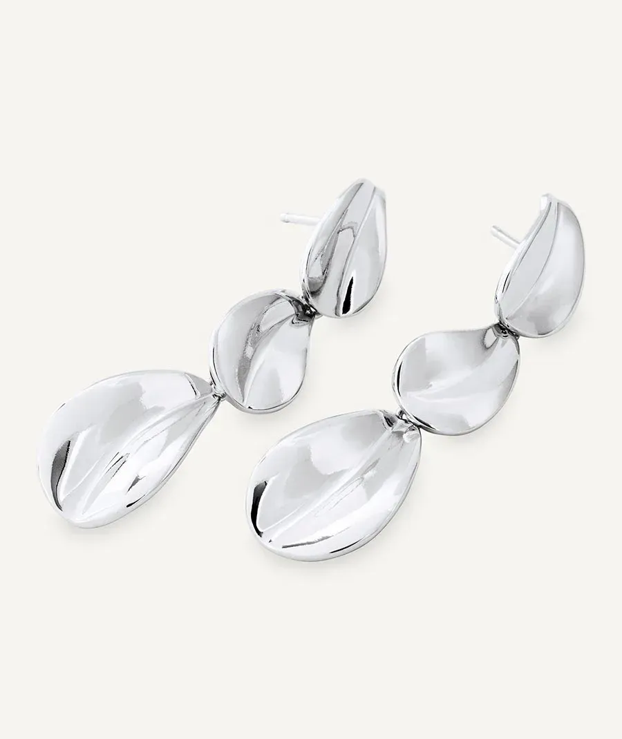 Pendientes largos Plisé Pendientes largos Plisé