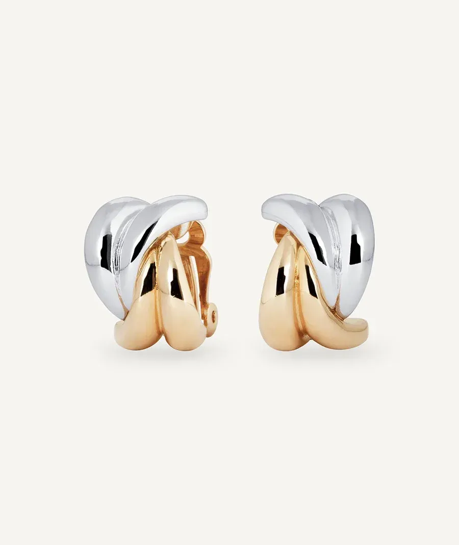 Pendientes de aro gruesos Bow Pendientes de aro gruesos Bow