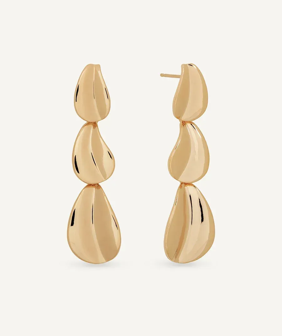 Pendientes largos Plisé Pendientes largos Plisé