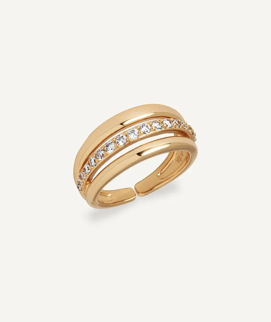 Anillo Coctel con circonitas Anillo Coctel con circonitas