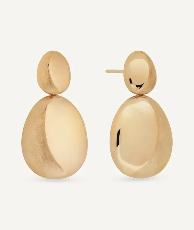 Pendientes gruesos largos Toffee