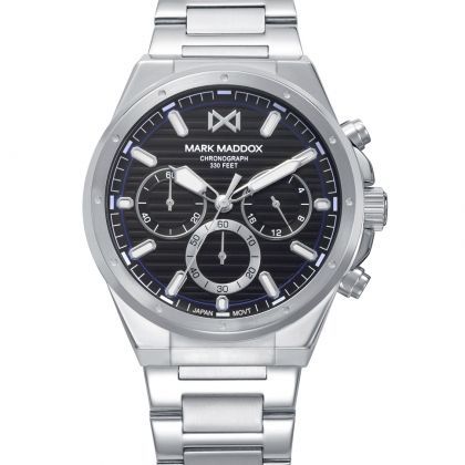 Reloj Mark Maddox de hombre con caja de acero, 10 Atm, brazalete de acero, movimiento cuarzo Reloj Mark Maddox de hombre con caja de acero, 10 Atm, brazalete de acero, movimiento cuarzo