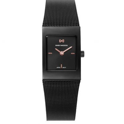 Reloj Mark Maddox de mujer caja de acero Ip negro con malla milanesa de acero Ip negro, movimiento cuarzo Reloj Mark Maddox de mujer caja de acero Ip negro con malla milanesa de acero Ip negro, movimiento cuarzo