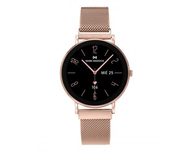Reloj Mark Maddox Smart Metal Rosado Brazalete Acero