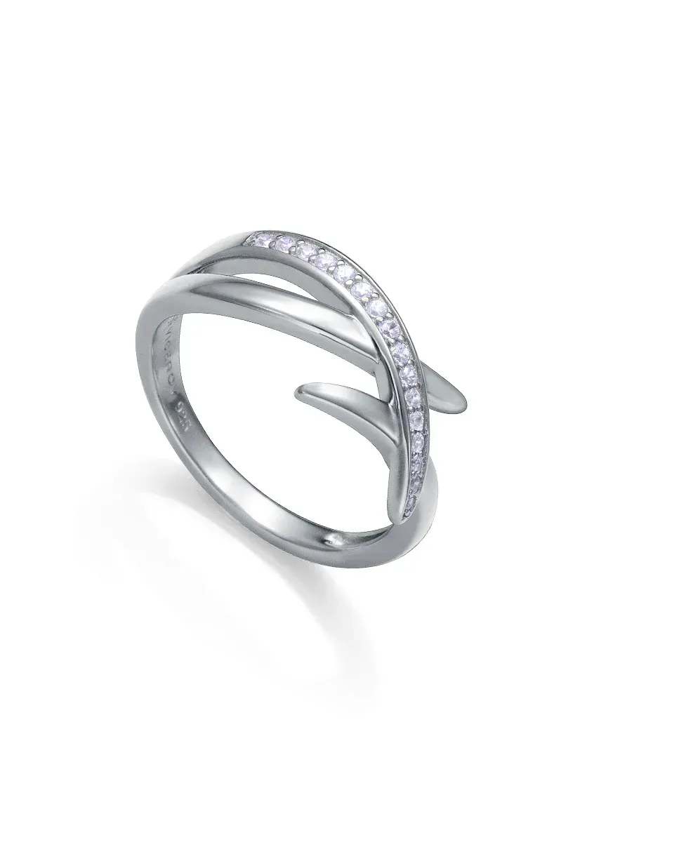 ANILLO DE MUJER DE PLATA DE PRIMERA LEY CON BAÑO DE RODIO ANILLO DE MUJER DE PLATA DE PRIMERA LEY CON BAÑO DE RODIO