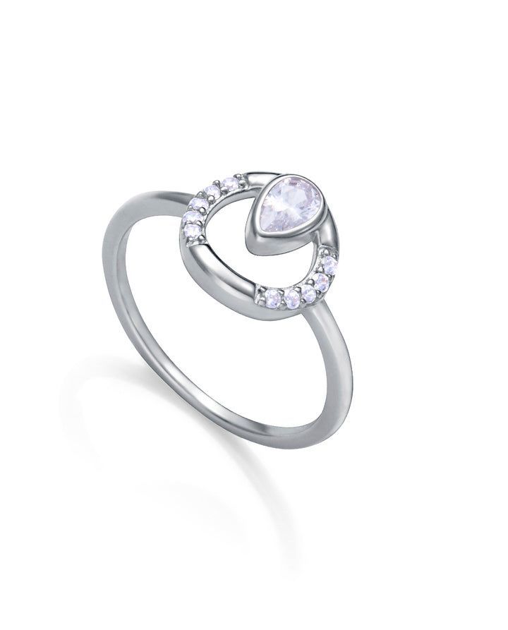 ANILLO DE MUJER DE PLATA DE PRIMERA LEY CON BAÑO DE RODIO ANILLO DE MUJER DE PLATA DE PRIMERA LEY CON BAÑO DE RODIO