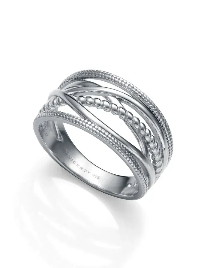 ANILLO DE MUJER DE PLATA DE PRIMERA LEY DE BAÑO DE RODIO ANILLO DE MUJER DE PLATA DE PRIMERA LEY DE BAÑO DE RODIO
