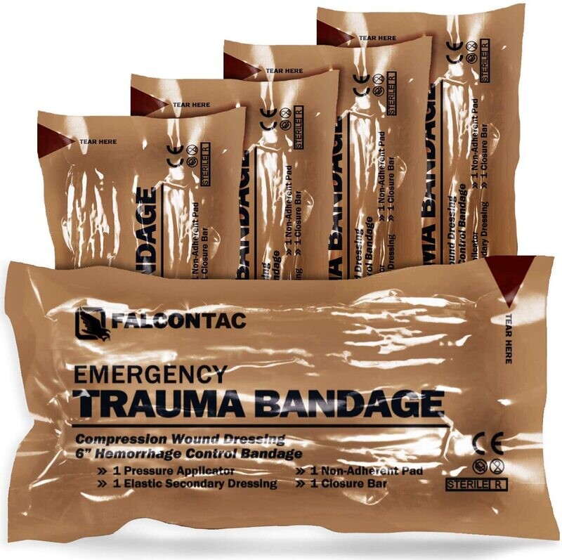 6 Inch Israeli Battle Dressing Compression Bandage  - 2 PACK