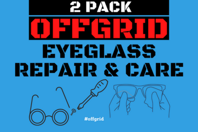 OffGrid® - Prepper Eyeglass Repair &amp; Care Kit 2 PACK