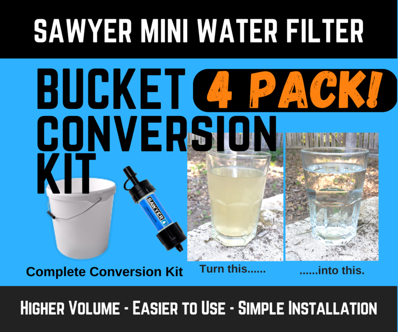 Sawyer Mini Water Filter Conversion Kit(4-pack)