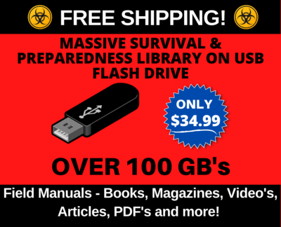 100+GB Ultimate Survival &amp; Preparedness Digital Library | SHTF | Economic Collapse | Get Ready