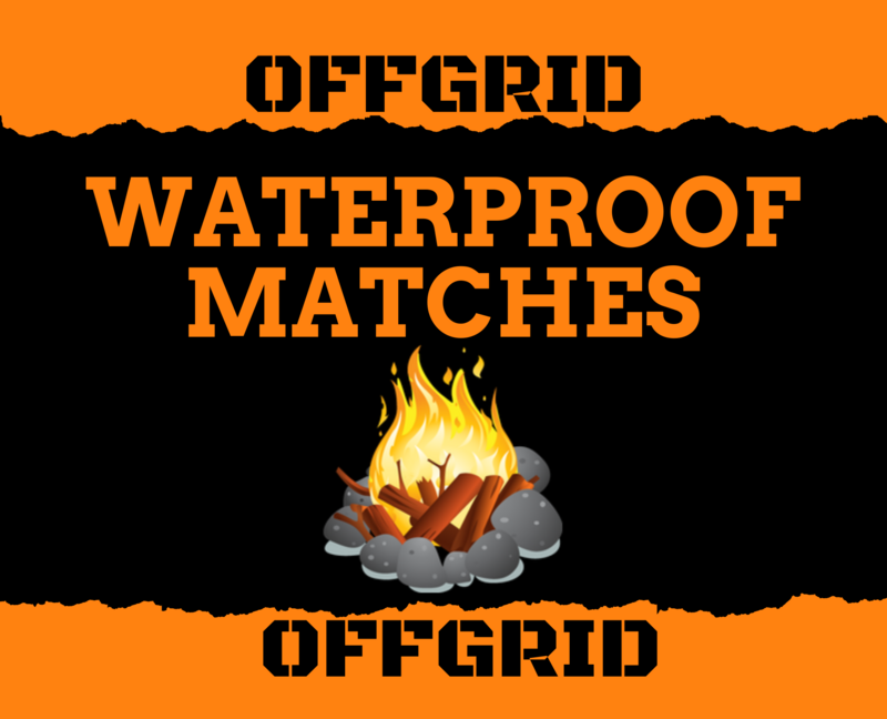 OFFGRID Waterproof Matches in Rugged Metal Box - FREE SHIPPING | Survival | Preparedness | Prepper | SHTF | Survival Kit