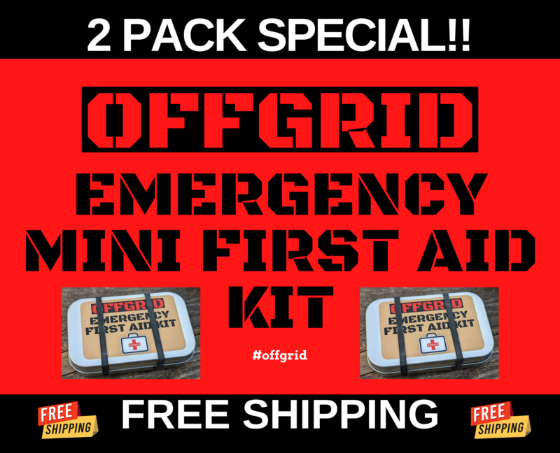 OFFGRID EDC Emergency First Aid Kit[2 PACK] - Survival | Prepper | EDC | Medical | FREE SHIPPING