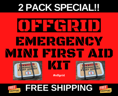 OFFGRID EDC Emergency First Aid Kit[2 PACK] - Survival | Prepper | EDC | Medical | FREE SHIPPING