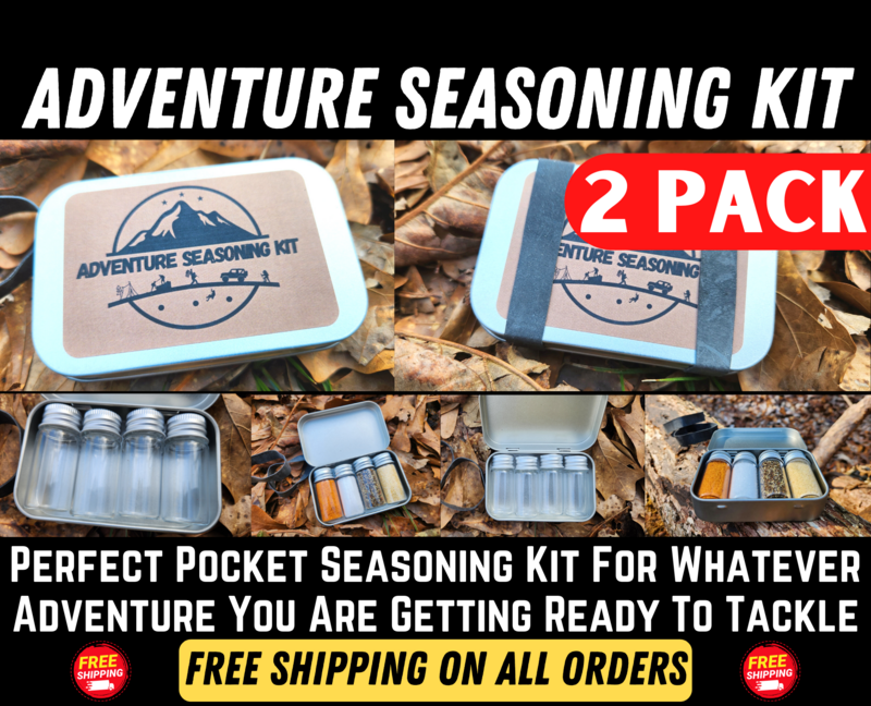 Seasoning/Spice Kit[2 PACK] - Perfect for Camping, Grilling, Prepping, Backpacking, Hiking, Survival - Whatever Adventure You Tackle Free Shipping