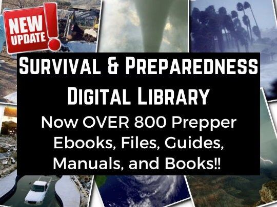 Survival &amp; Preparedness Digital Download Prepper Library - Updated With Over 800 Prepper eBooks, Files, Guides, Manuals, Videos, and Books!!