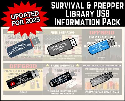 The Modern Minuteman Survival &amp; Prepper Information Library Collection USB - SHTF | Economic Collapse | Preparedness | Food Shortage