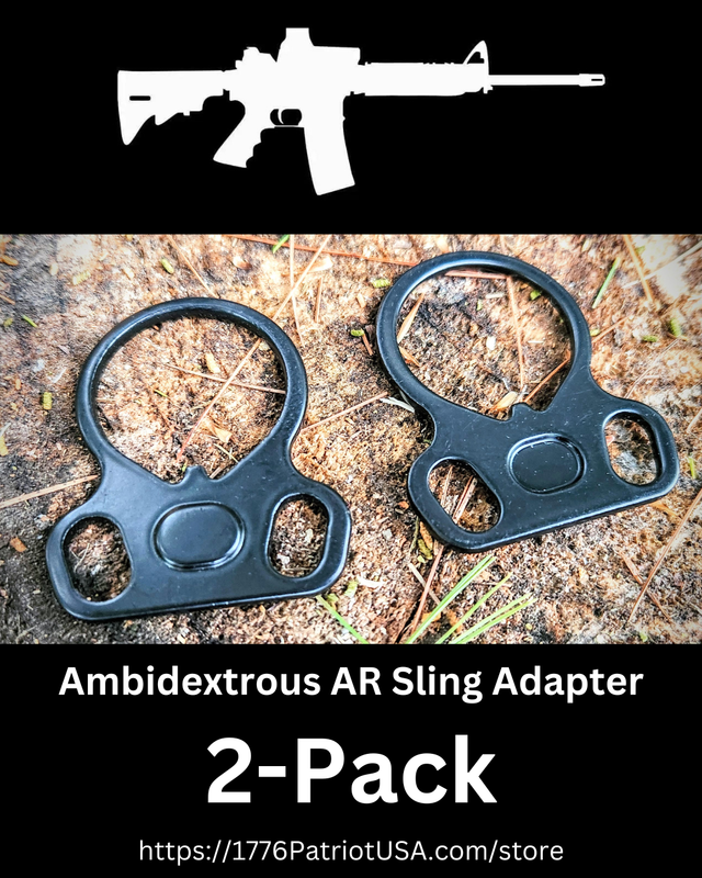Ambidextrous Sling Adapter Plate for the AR Platform - 2 PACK