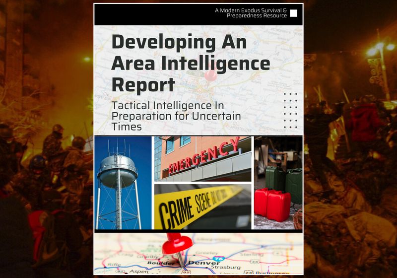 Area Intelligence Report | Survival Prepper Grid Down Guide | Printable Threat &amp; Resource Tracker | Emergency Planning Toolkit