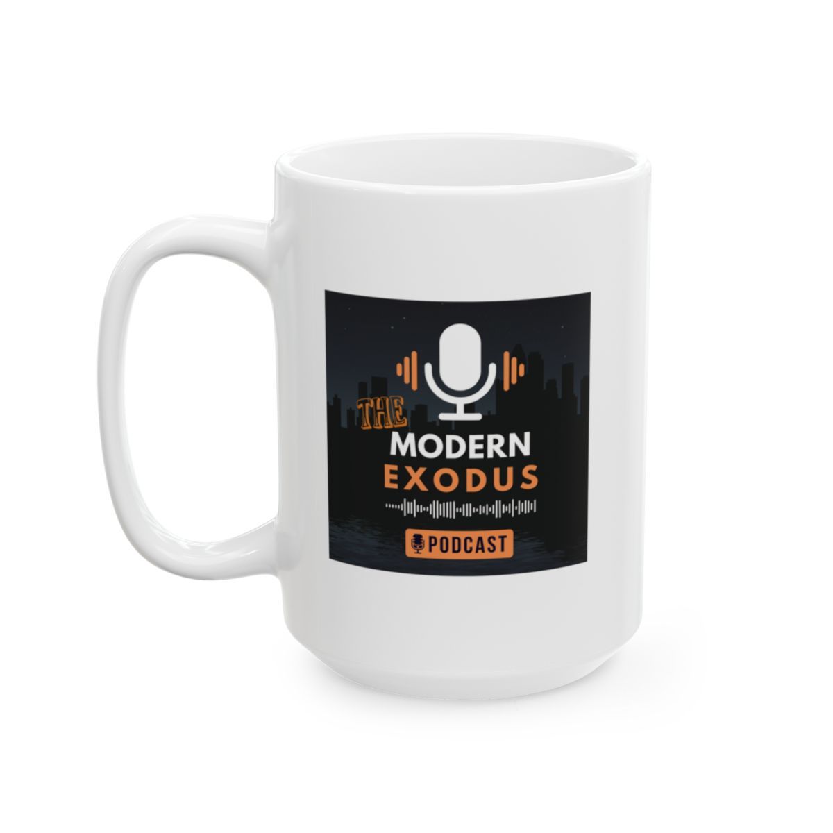 Modern Exodus Podcast Coffee Mug – Faith, Family, Freedom, Future Gift Idea, (11oz, 15oz)