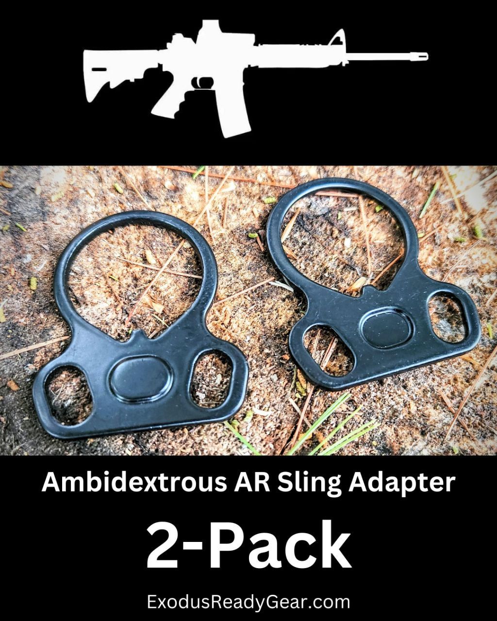Ambidextrous Sling Adapter Plate for the AR Platform - 2 PACK