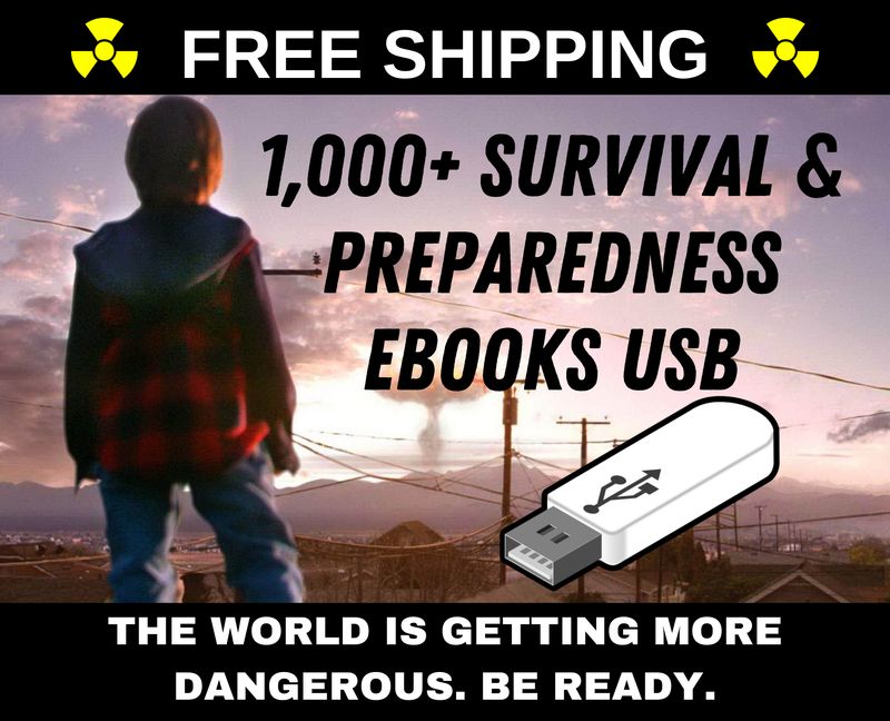 Survival USB PDF Library 1000+ eBooks - Gardening, Food Storage, Defense, First Aid - Best Seller! UPDATED 2025! ✅
