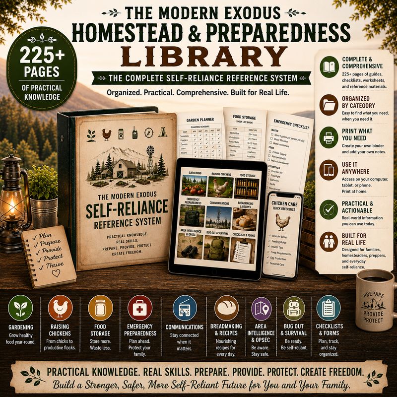 complete homestead survival and preparedness information system, reference, self-reliance, prepper, download, resource, SHTF