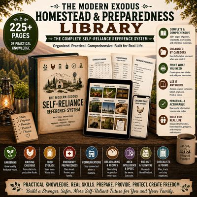 complete homestead survival and preparedness information system, reference, self-reliance, prepper, download, resource, SHTF