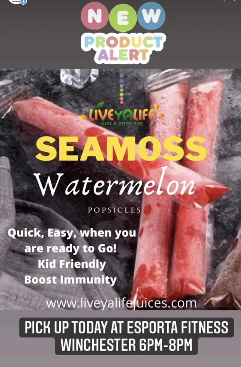 3 Seamoss Popsicles