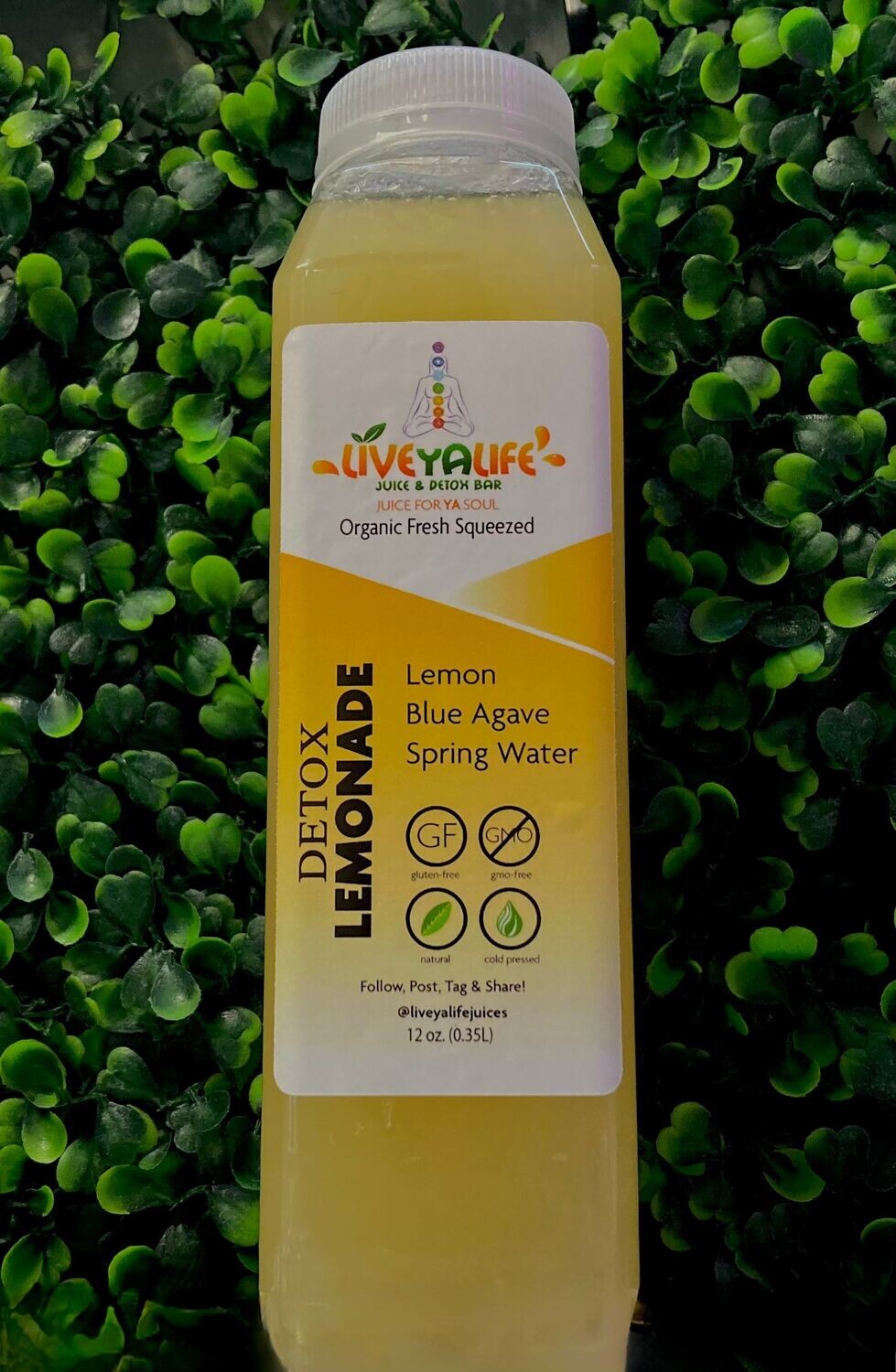 Detox Lemonade - Lemon, Blue Agave, Spring Water