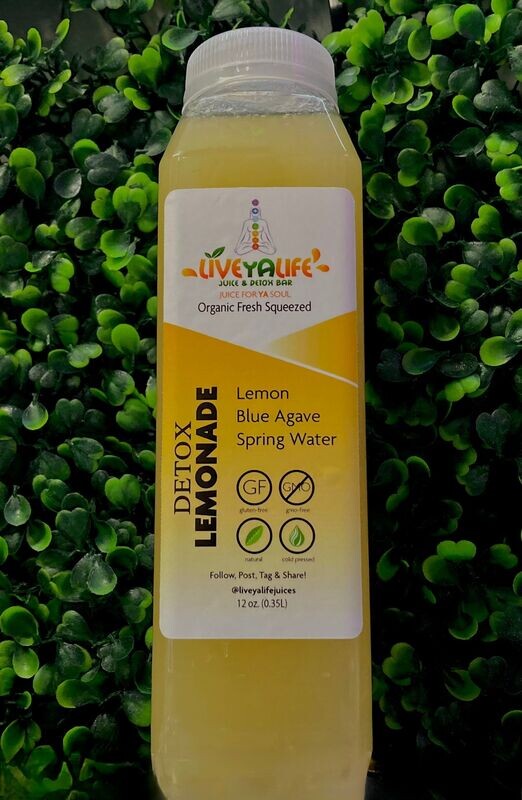 Detox Lemonade - Lemon, Blue Agave, Spring Water