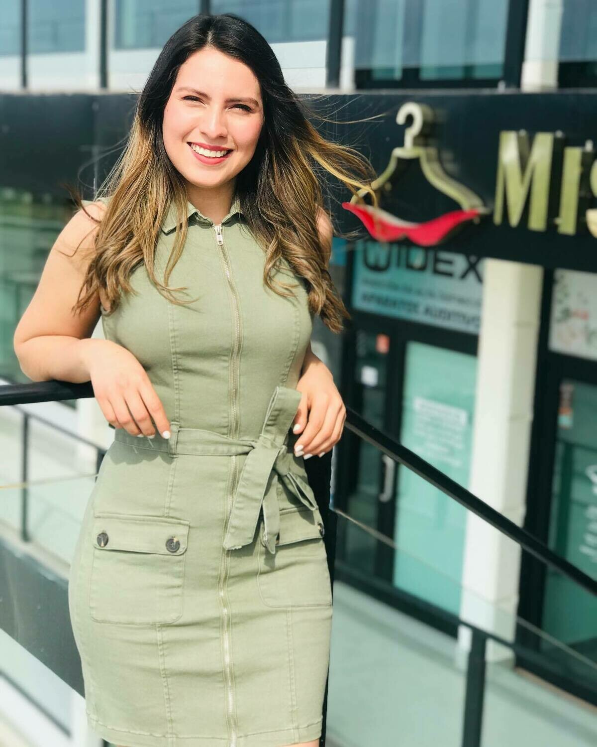 Vestido verde militar