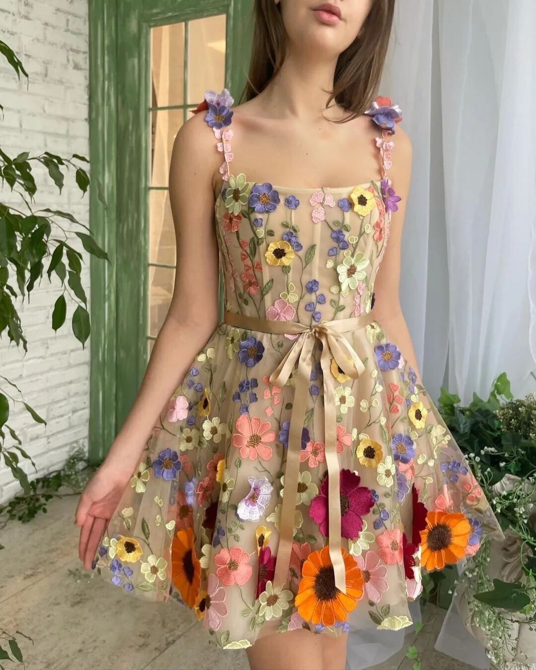 Lorie Vestido Floreado 3D