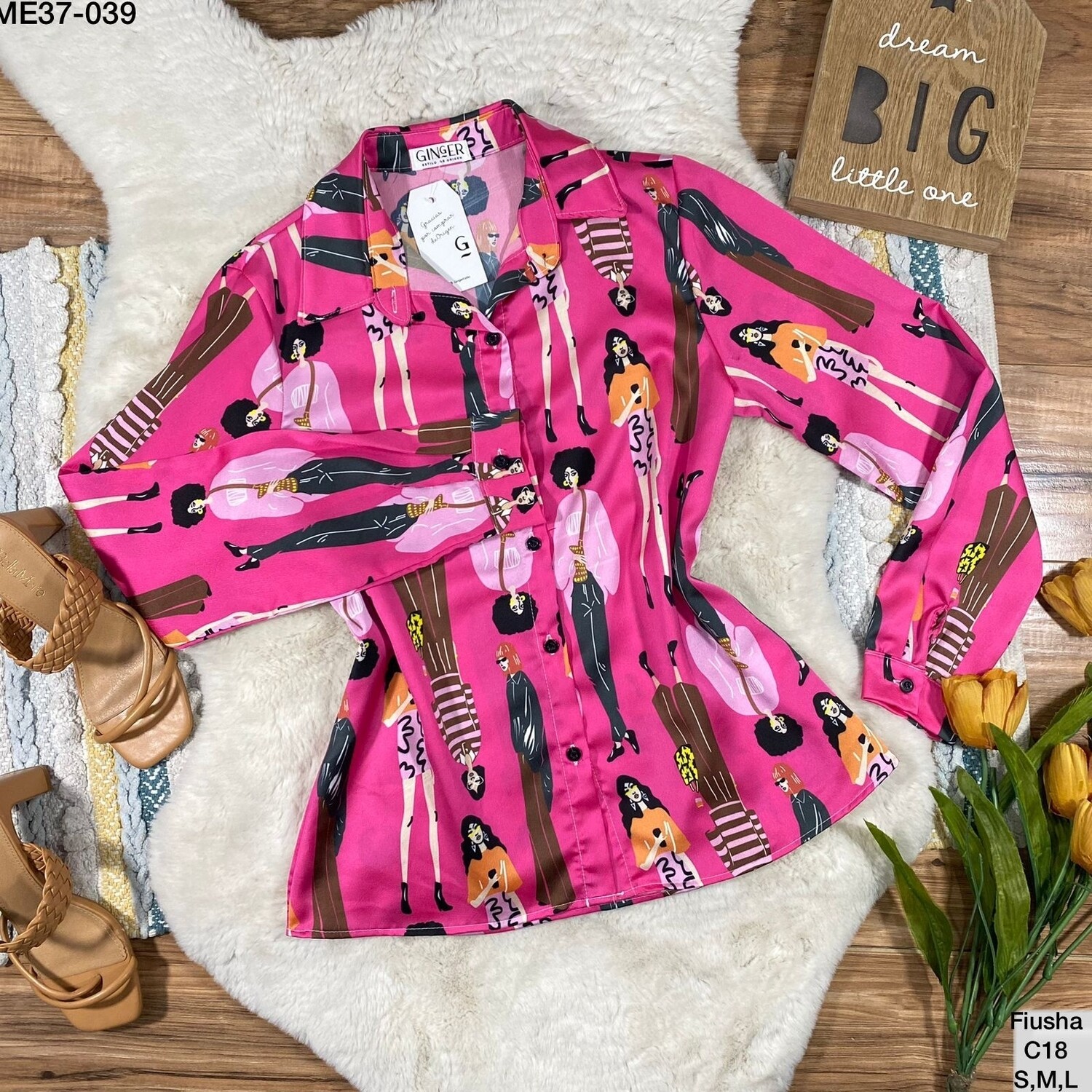 Marlisha Camisa Rosa