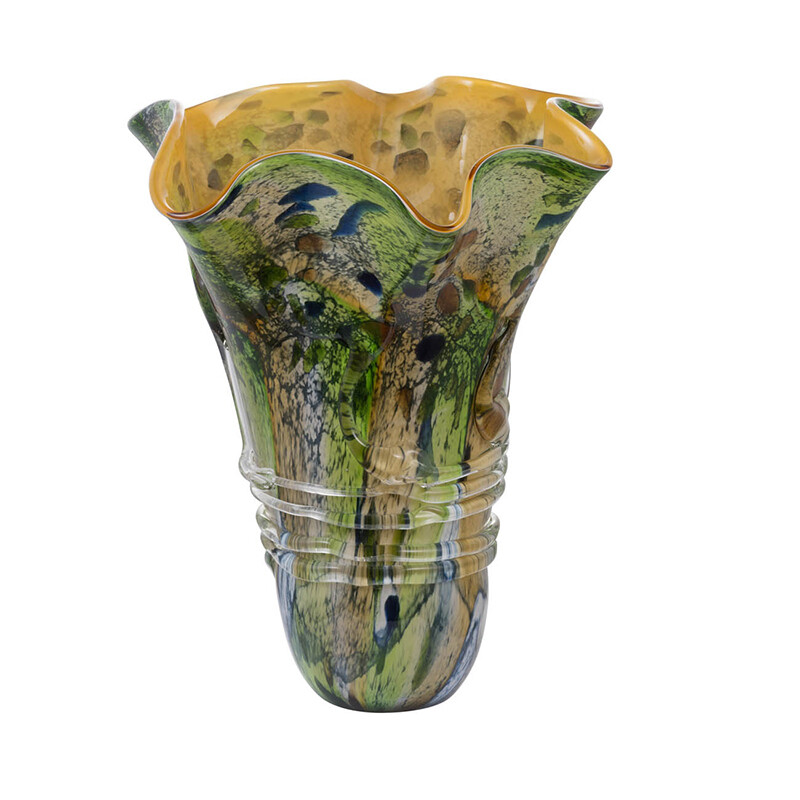 Svirla Green Multi Vase