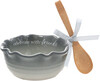 Friends  Ceramic Bowl with Bamboo Spoon