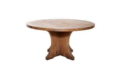 60" Round Pedestal Dining Table