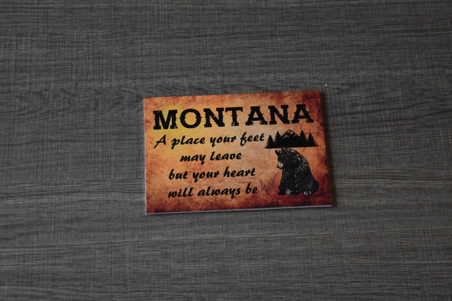 A place your feet may leave sign